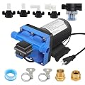 YEEHEMES Water Pressure Booster Pump 110V AC with Brass Connector, Upgrade 5.5 GPM 55PSI RV Water Pump for Agriculture Marine Motorhome Camper