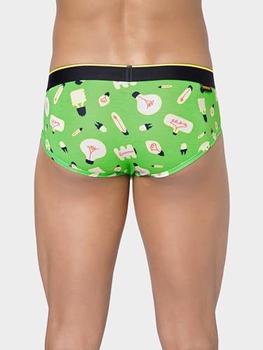 Image of Bummer Men's Printed Micro Modal Briefs Underwear | Ultra Soft & Breathable | Combo Pack of 2