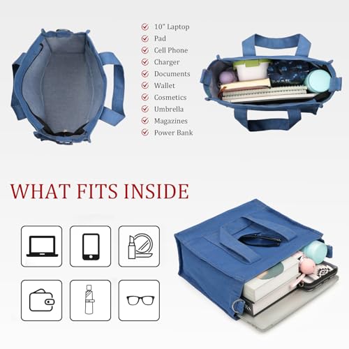 Bolso Tote de mezclilla para mujer miniatura 4