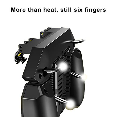 DishyKooker AK77 Mobile Game Controller Trigger Joystick Mobile Phone Transmitter Handle for PUBG Wi