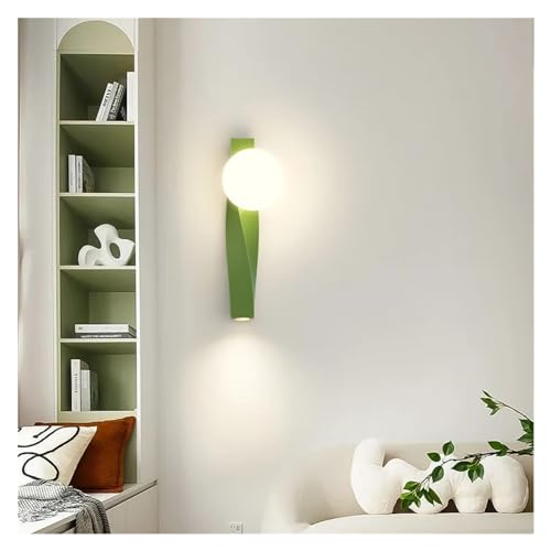 Image of LED Wall Lamp - 40CM Indoor Lighting Fixture for Bedroom, Dining, Living & Study Room - Modern Decorative Light in Red - Perfect for Home Ambiance