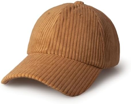 CHOK.LIDS Corduroy Baseball Cap Dad Hat Adjustable Polo Style Curved Brim