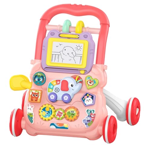 Andador Para Bebés – Safari Risueño | Andadores En Actividades De Aprendizaje Niños Pequeños Soporte Seguro Gatear, Caminar Pie, Desarrollo Tiempo Je
