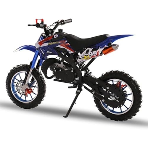 Kids Gas-Powered Dirt Bike - Off-Road Motocross for Age 13+, 49CC Pit Bike With 10" Wheels, Mini Motorbike for Boy Girl Birthday Xmas Gifts
