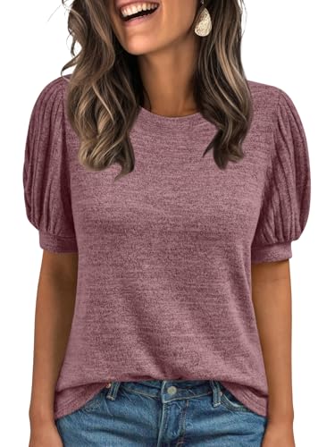 AUTOMET Womens Tops Summer Sweater Spring Tunic Dressy Casual Blouses Business Cute Trendy Short...