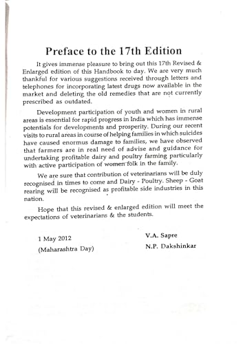 HANDBOOK FOR VETERINARY PHYSICIAN