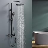 Acier inoxydable robuste : pour une qualité durable : la douche de tête et la barre de douche sont en acier inoxydable de qualité supérieure - Antirouille, hygiénique et particulièrement résistant à la corrosion