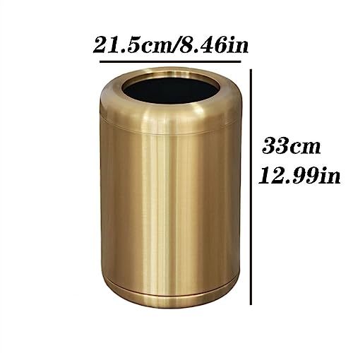 Caneca de basura de acero inoxidable para cocina sin tapa miniatura 2