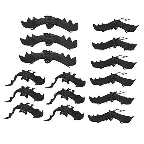 Décoration de Chauve-Souris vive 15pcs pour animer votre soirée d'Halloween