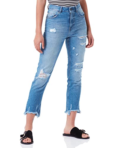 Sisley Spodnie damskie 4AUKLE00R Pants, niebieskie 932, 25
