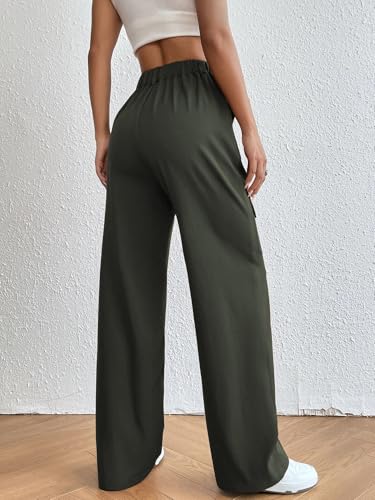 Image of Leriya Fashion Women's Loose High Rise Trouser | High-Waist Korean Pants | Formal Track Pant | Cargo Style Baggy Trendy