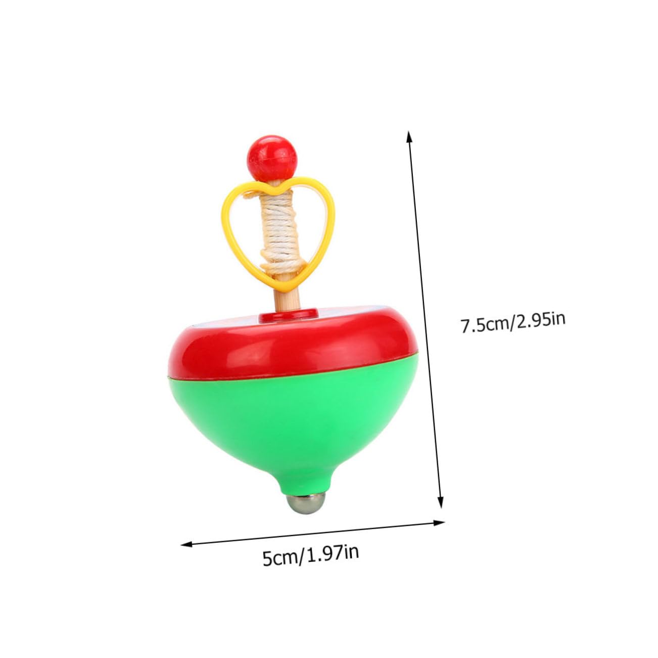 Toddmomy Child Gyro Toy 3pcs Boys and Girls Gyro Toys Pulling String Tops for Boys and Girls Random