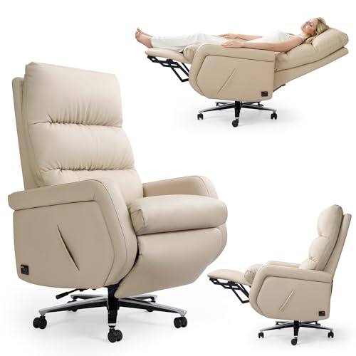 OKUP M63 Dual Motor Electric Executive Office Chair with Heat Massage, Ventilation, 160° Reclining Office Chair with Footrest, Electric Lumbar Support, Ergonomic Design for Home and Office