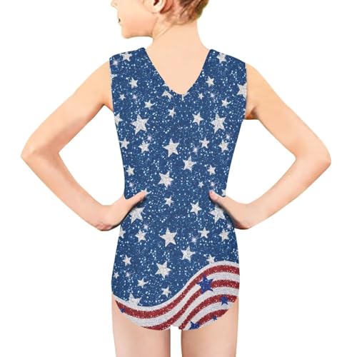 Image of Cartoon Pattern Kids Girls Bathing Suits One Piece Swimsuit Soft & Quick Dry, 5-14Years