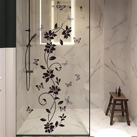 Black Flower Vine Wall Stickers by sacinora Cover