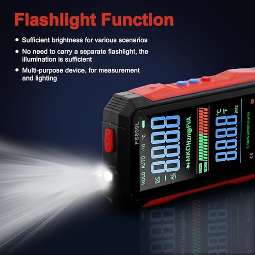 NTKICOOL Digital Multimeter 2026 Upgraded FS899L for Auto Home Industrial by NTKICOOL - Used condition - Image 9