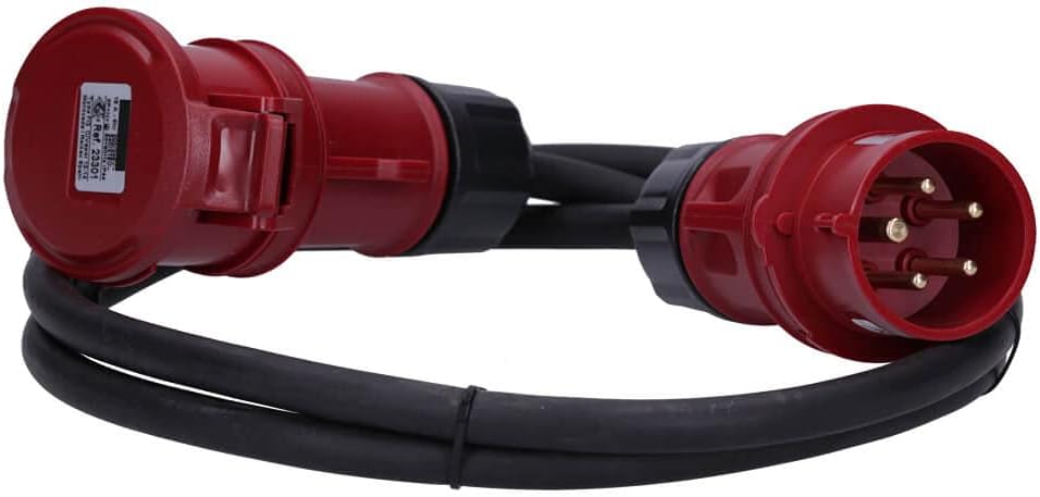 as - Schwabe 61036 Rallonge électrique norme CEE 400 V/63 A, 25 m H07RN