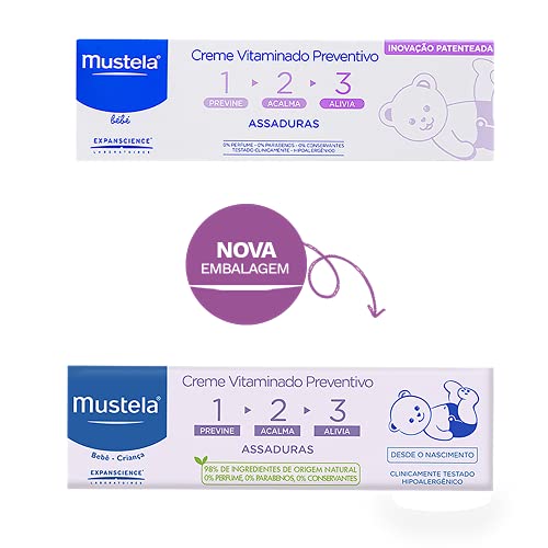 Mustela Kit Leve 3 Pague 2 Creme Preventivo de Assaduras Vitaminado 1>2>3 - Pacote com 3x produto 10