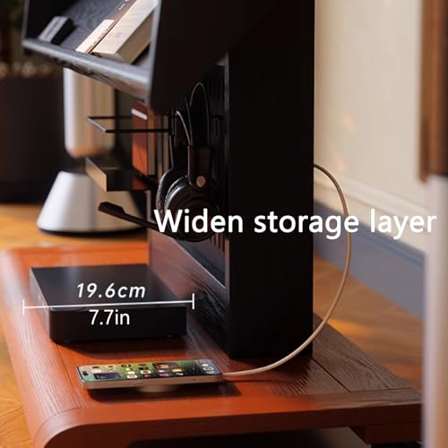 Soporte móvil para TV con marco de madera y ruedas para pantallas hasta 55" miniatura 6