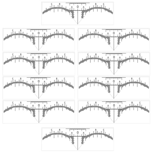 HOLIDYOYO Règles à Sourcils Jetables 10 Pcs Outil de Positionnement Précis Blanc Gabarit pour Maquillage et Dessin de Sourcils Règle Professionnelle pour Mesure Symétrique Accessoire de