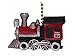 Choo Choo Train Locomotive Nursery Fan Light Pull