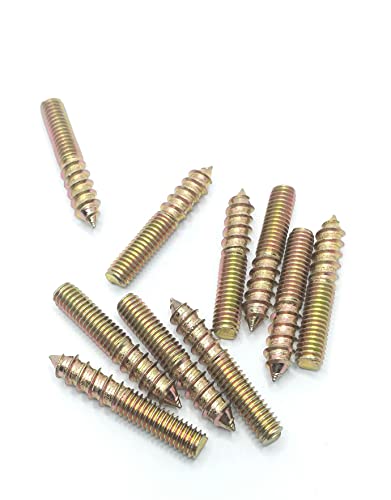 Image of Hanger Bolt M6x35 Double Headed Bolt Self-Tapping Screw for Furniture 10Pcs
