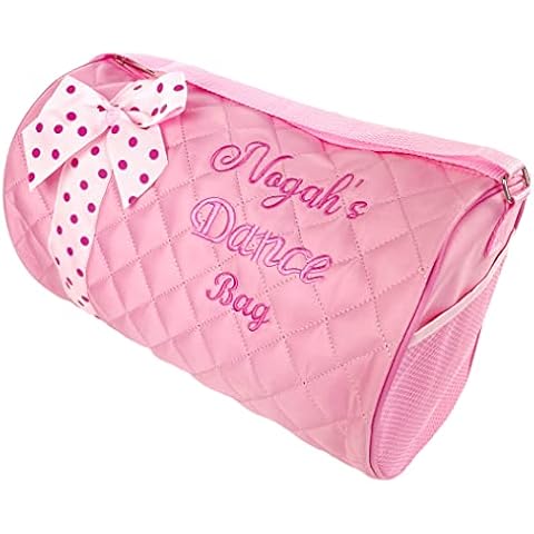 Personalized Dance Ribbon Duffel Bag With Custom Name Embroidery Cover