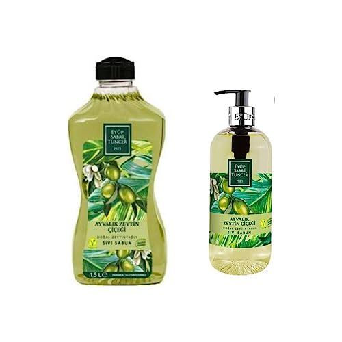 Doğal Zeytinyağlı Sıvı Sabun Ayvalık Zeytin Çiçeği 1500 ML ve 500 ml