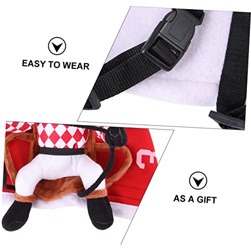 Disfraz para perros rojo tamaño XL cómodo y elástico miniatura 3