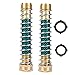 MaoFa Garden Hose Coiled Spring Protector with Solid Brass Faucet Hoses Coupling Adapter Extension 2Pcs (2pieces)