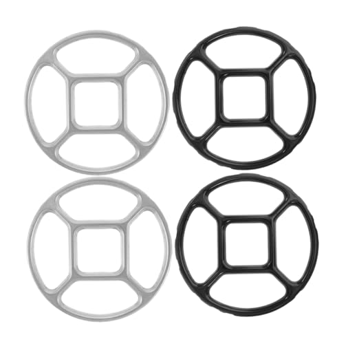 TOYANDONA 4 Piezas Soporte para Estufa de Gas Metálico Antideslizante para Ollas Pequeñas y Wok Resistente Altas Temperaturas para Cocina y Estable