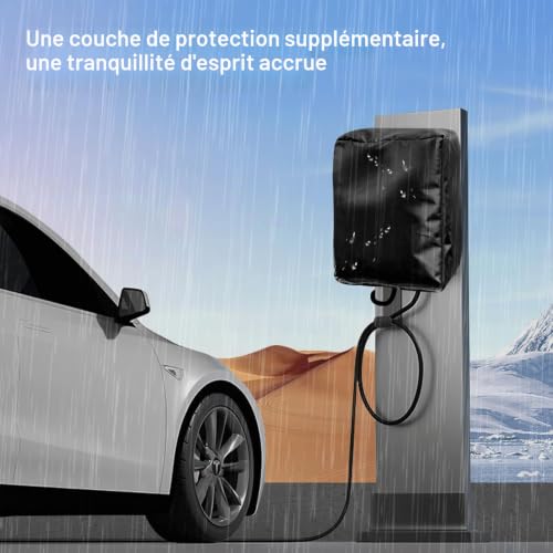 ENUTROF Protection Borne de Recharge Wallbox 40x32x20cm Toit en Tissu – vue 7