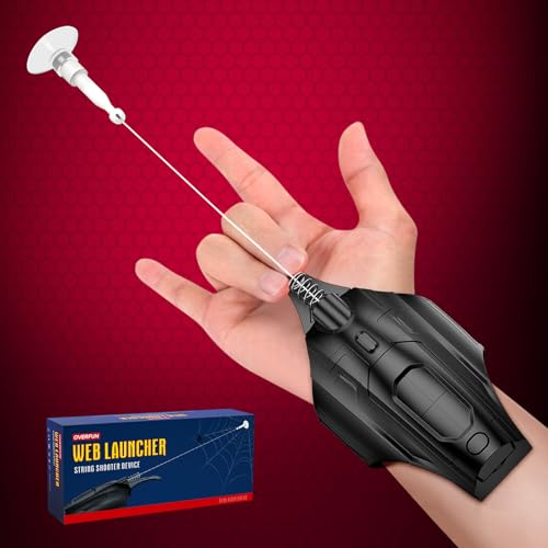 BalaSnow Web Launcher 2.0 Upgrade, Web Launcher String Shooters Spielzeug, Coole Spinnennetz-Gadgets, Lustiges Rollenspiel für Jungen und Teenager, Schwarz