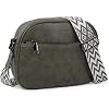 TANTOMI Crossbody Purses for Women Leather Purse Shoulder Handbags with Wide Strap, Small Crossbody Bags for Women Travel