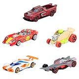 Hot Wheels Coffret 5 Véhicules Let’s Race, 5 véhicules à l’échelle 1/64 inspirés de la série d’Animation Netflix Let’s Race, JDR20
