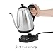 Hamilton Beach Digital Temperature Control Gooseneck Pour Over Electric Tea Kettle, Water Boiler & Heater, 1.2L, Cordless, Auto-Shutoff and Boil-Dry Protection, Silver (41004)