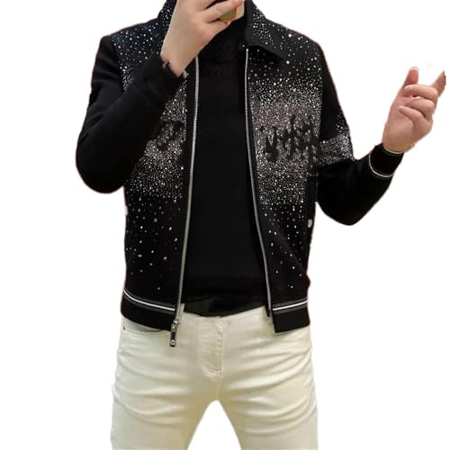 Veste Harajuku automne-hiver homme avec imprimé graphique noir style streetwear
