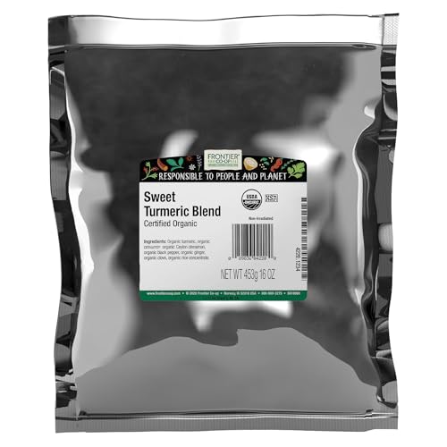 Frontier Co-op Organic Sweet Turmeric Blend, 1lb Bulk Bag - Warm Spice Mix with Cinnamon, Ginger for Golden Milk, Horchata, Baking, Lattes, Desserts image 2