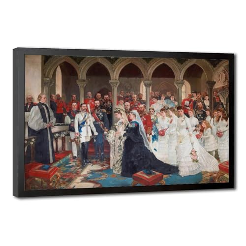 Peinture The Marriage of Princess Beatrice - Tableau romantique historique en toile