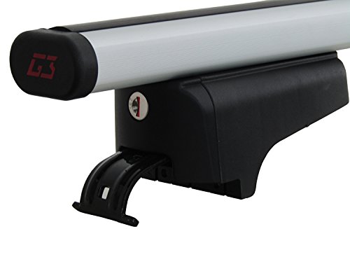 G3 - COFRE DE TECHO ALL-TIME 480 + BARRAS DE TECHO DE ALUMINIO MODELO CLOP PARA COCHES CON RAIL BAJO