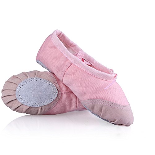 WinCret Chaussures de Ballet - Haute Qualité Respirable Ballet Slippers Ballerines Demie Pointe Toile Chaussures pour Les Filles