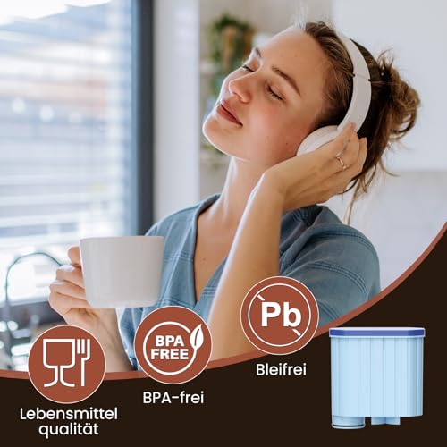 GOLDEN ICEPURE Kaffeemaschinen-Wasserfilter für Philips AquaClean, 5er Pack – Ansicht 3