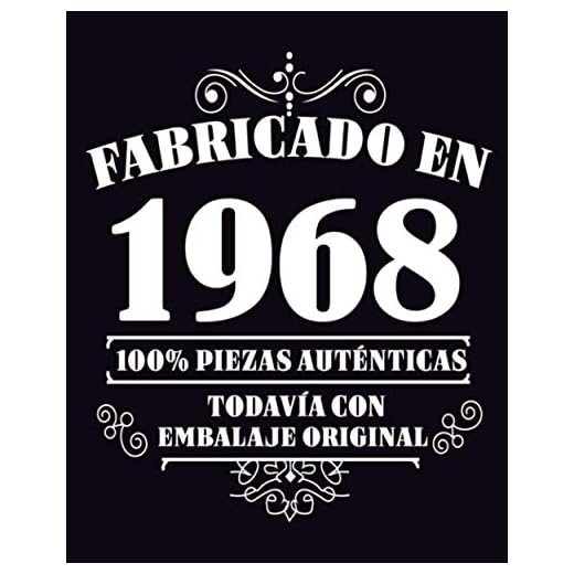 Fabricado en 1968 Todavia Con Embalaje Original: 53 años de regalo de cumpleaños personalizado | Diario en blanco para escribir regalo perfecto para cumpleaños / 120 páginas / 8x10 pulgadas
