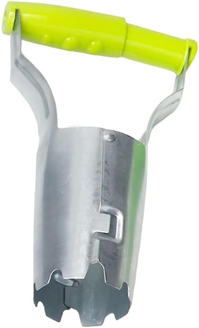 SagaSave Bulb Planter Transplanter Tool for Planting Bulbs, Automatic Soil Release Planting Tool for Gardening Flowers Planting Stainless Steel (Light Green)