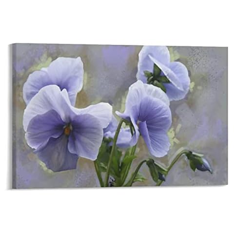 Beautiful Pansy Wall Art Home Decor Canvas Poster Wall Art Picture Print Decor Home Poster 12x18inch(30x45cm) Cover