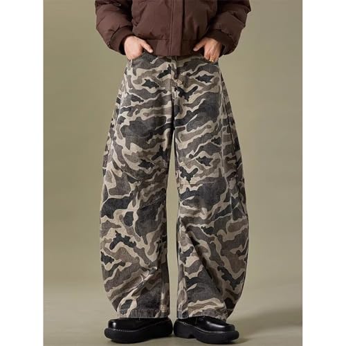 Camo Jeans Men Duck Lounge Camoflash Pants for Men Baggy Wide Leg Army Fatigue Pants for Men Black Camouflage Streetwear4