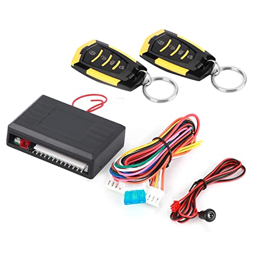 universal de entrada sin llave con alarma para automóvil y kit de cierre centralizado con control remoto, búsqueda de vehículos con luz y sonido, indicador de estado LED, de