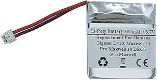300mAh 3.7V Replacement Battery For Siemens Gigaset L410, Maxwell 10, Pro Maxwell, Pro Maxwell 10 DECT, Battery Part Number: F39033-V328-C901 S30852-D2240-X1 V30145-K1310-X448 V30145-K1310-X458