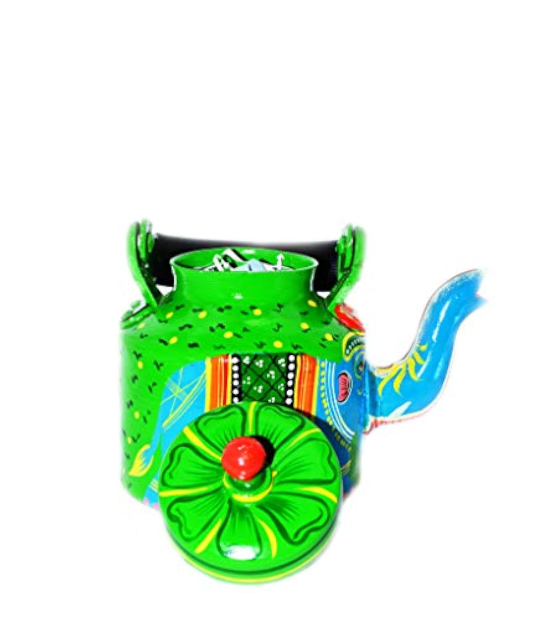 Painted Elephant Aluminium Tea/Coffee Kettle