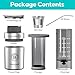 CASABREWS KP3000 Portable Coffee Maker, 2 in 1 Small Travel Coffee Machine for K Cup Pod or Ground Coffee, Quick Coffee Press Kit with Stainless Steel Cup, Cup Lid, Straw and Storage Bag